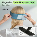 3D Bamboo Cotton Sleep Mask with Bluetooth 5.4 Headphone (Blue)