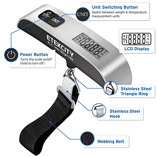 Luggage Scale (Ash Silver-2 pack)