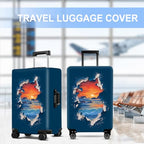 Sunset Luggage Cover Washable Suitcase Protector Anti (Sunset / M(24-26inch suitcase))