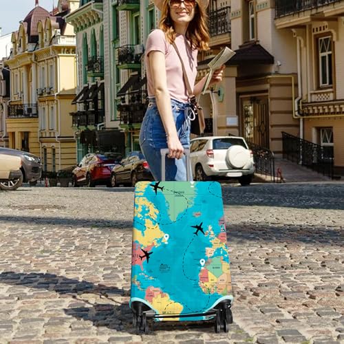 Travel Luggage Cover Suitcase Protector Fits 18 (C-1 / L(25-28in))