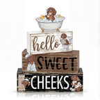 Tiered Tray Decor Set (Dachshund)