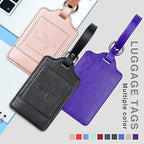 Leather Luggage Tags for Suitcases (Mix 01)