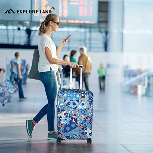 Luggage Cover Fits 18 (S / Portuguese tiles)
