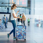 Luggage Cover Fits 18 (S / Portuguese tiles)