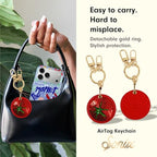 Keychain Case Compatible with Apple AirTag (Tomato)