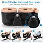 Stroller Cup Holder with Phone Holder (Double Holder-Pink)