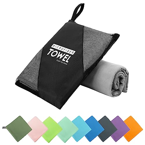 Microfiber Travel Towel (Gray / XXL:40"×72")
