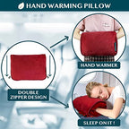 Travel Blanket Pillow (Wine / 60 x 43 inches)