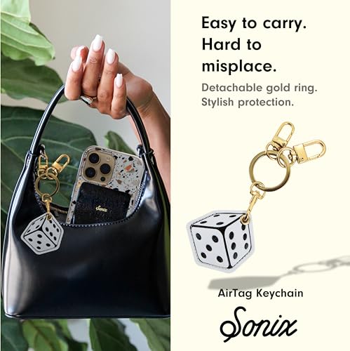 Keychain Case Compatible with Apple AirTag (Dice)