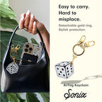 Keychain Case Compatible with Apple AirTag (Dice)