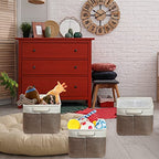 14.4" x 10" Slim Large Fabric Storage Bin (Brown / Slim - 14.4" x 10" x 8.5")