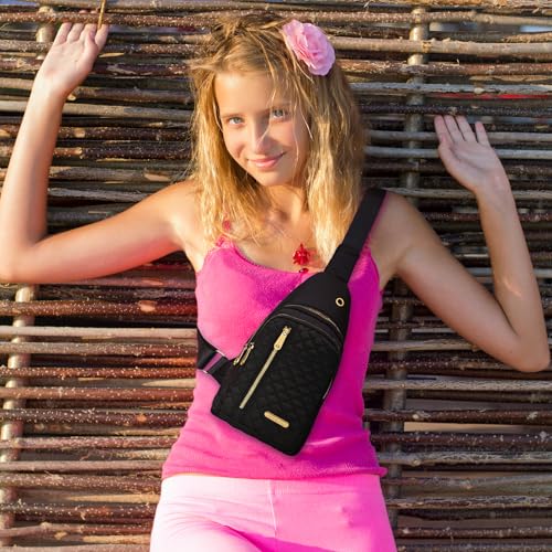 Small Crossbody Bags for Women Travel (Black)
