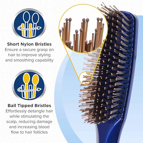Hair Brush for Men and Women (Small / Blue)