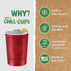 16 oz. Durable & Reusable Party Cups (Red / 12 Count)