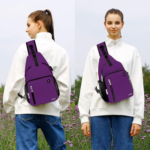 Sling Backpack Bag (Plum)