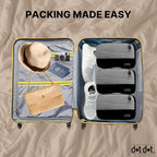 5pc Large Packing Cubes for Travel (5pc Black / Large)