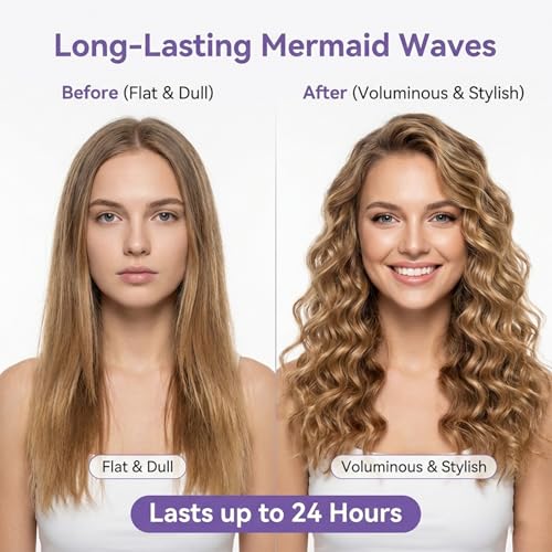 1&1.25 Inch Hair Crimper for Women to Adjustable Groove