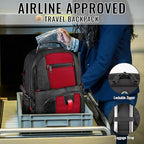 Large Laptop Backpack for Women (18.4 Inch / Red)