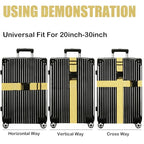 Luggage Straps for Suitcases TSA Approved (Cream)