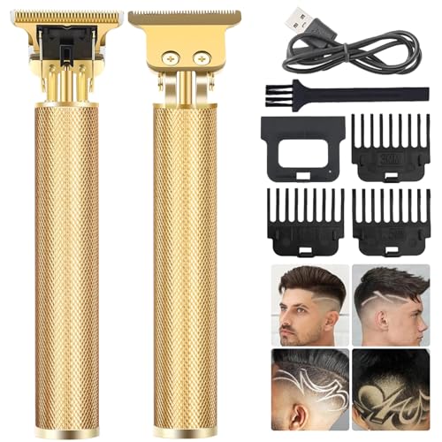 Professional Beard Trimmer for Men (Gold)