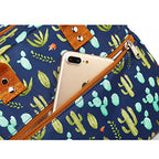 Insulated Lunch Bag With Shoulder Strap for Women (Cactus)