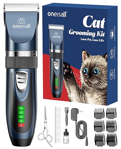 Quiet Cat Clippers for Matted Hair & Long Hair (Blue)