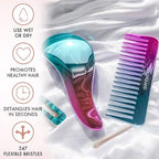 Detangling Comb & Brush Set for Girls (Mermaid)