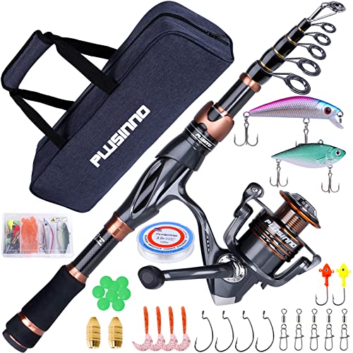 Fishing Rod and Reel Combos (Full Kit with Carrier Case / 1.98M / 6.49FT)