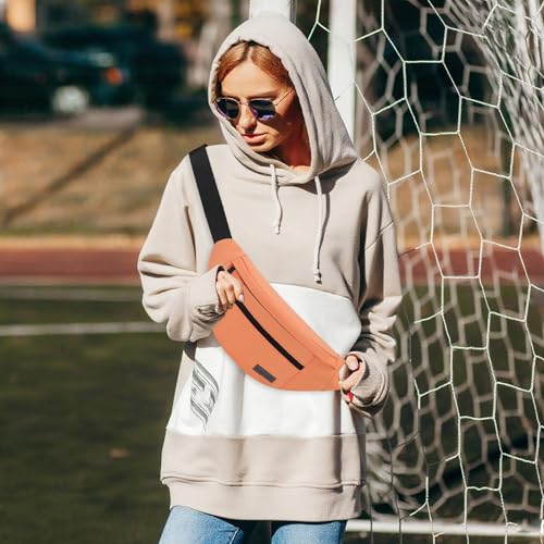 Fanny Pack with 4 (Top Zip Orange / Large)