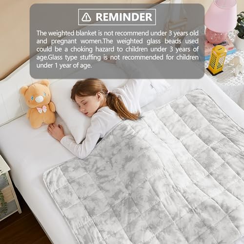 Weighted Blanket (20-grey White Tie Dye / 40" x 60" | 7lbs)