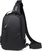 Waterproof Sling Bags Mens Shoulder Crossbody Backpack by Hjkiopc