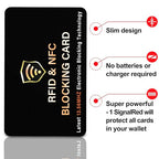 20 Pack RFID Blocking Card for Credit Debit ID Card (Black)