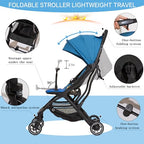 Superb Lightweight Travel Stroller (Blue)