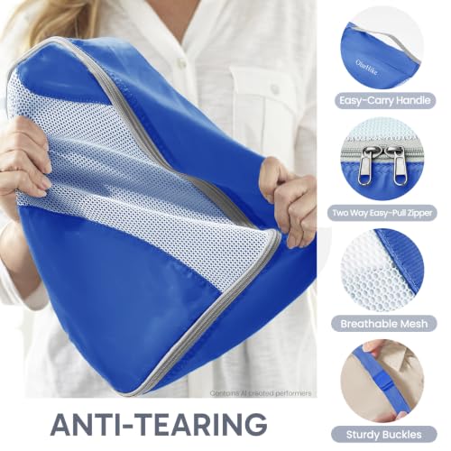 Packing Cubes for Travel (12 Blue)