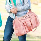 Personalized Travel Duffle Bag for Women (Birth Flower Bouquet)