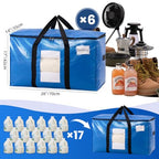 6 Pack Blue Extra Large Moving Bags (Blue / 6 Large)