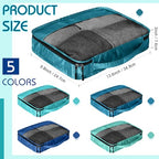 Packing Cubes for Suitcase Large Organizer Bags (Blue / Small)