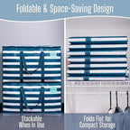 10 Pack Heavy Duty Moving Bags (10 Pack / Classic Navy Stripe)