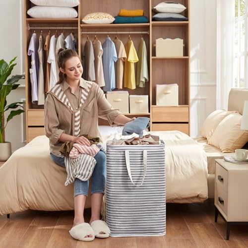 80L Large Laundry Baskets (Black / 80L)