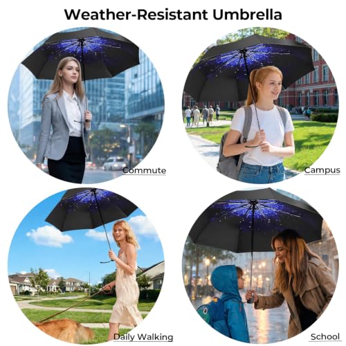 Compact Travel Umbrella (Starry sky (Auto))