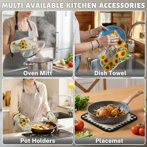 Sunflower Kitchen Decor Set (Yellow Sunflower)
