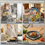 Sunflower Kitchen Decor Set (Yellow Sunflower)