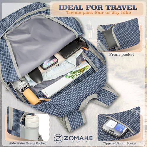 Lightweight Packable Backpack 30L (30L / B-plaid Royal Blue)