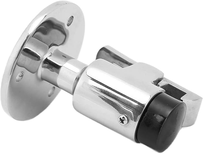 Door Stopper Wall Mounted with Self-Locking Hook Windproof Heavy Duty Marine - Image 9