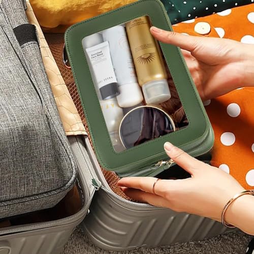 Clear Makeup Bag (GREEN 1)