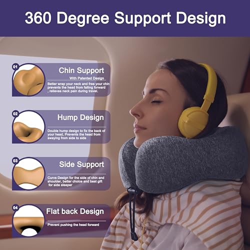Neck Pillow for Travel (Gray)