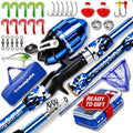 Kids Fishing Pole for Boys (Blue (Essential Set) / 5ft)
