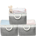 15.7" x 12" Wide & Low Fabric Storage Bin (Grey / Wide & Low - 15.75" x 12" x 8.25")