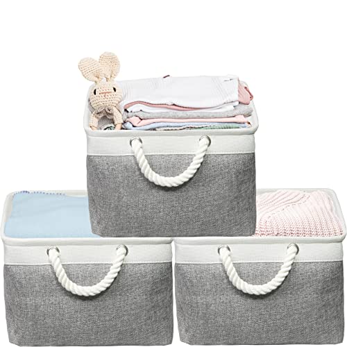 15.7" x 12" Wide & Low Fabric Storage Bin (Grey / Wide & Low - 15.75" x 12" x 8.25")