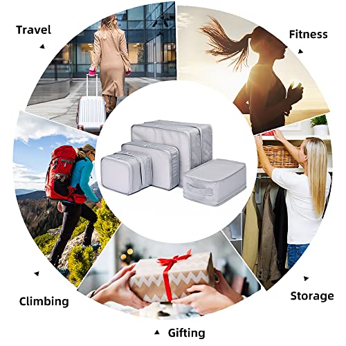Travel Packing Cubes (Grey)